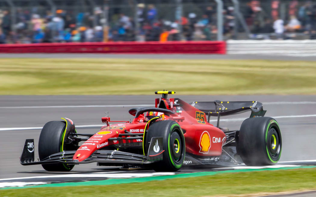 Scuderia Ferrari driver Carlos Sainz Jr at Silverstone.