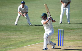 Doug Bracewell batting for Central Districts against Auckland at Eden Park