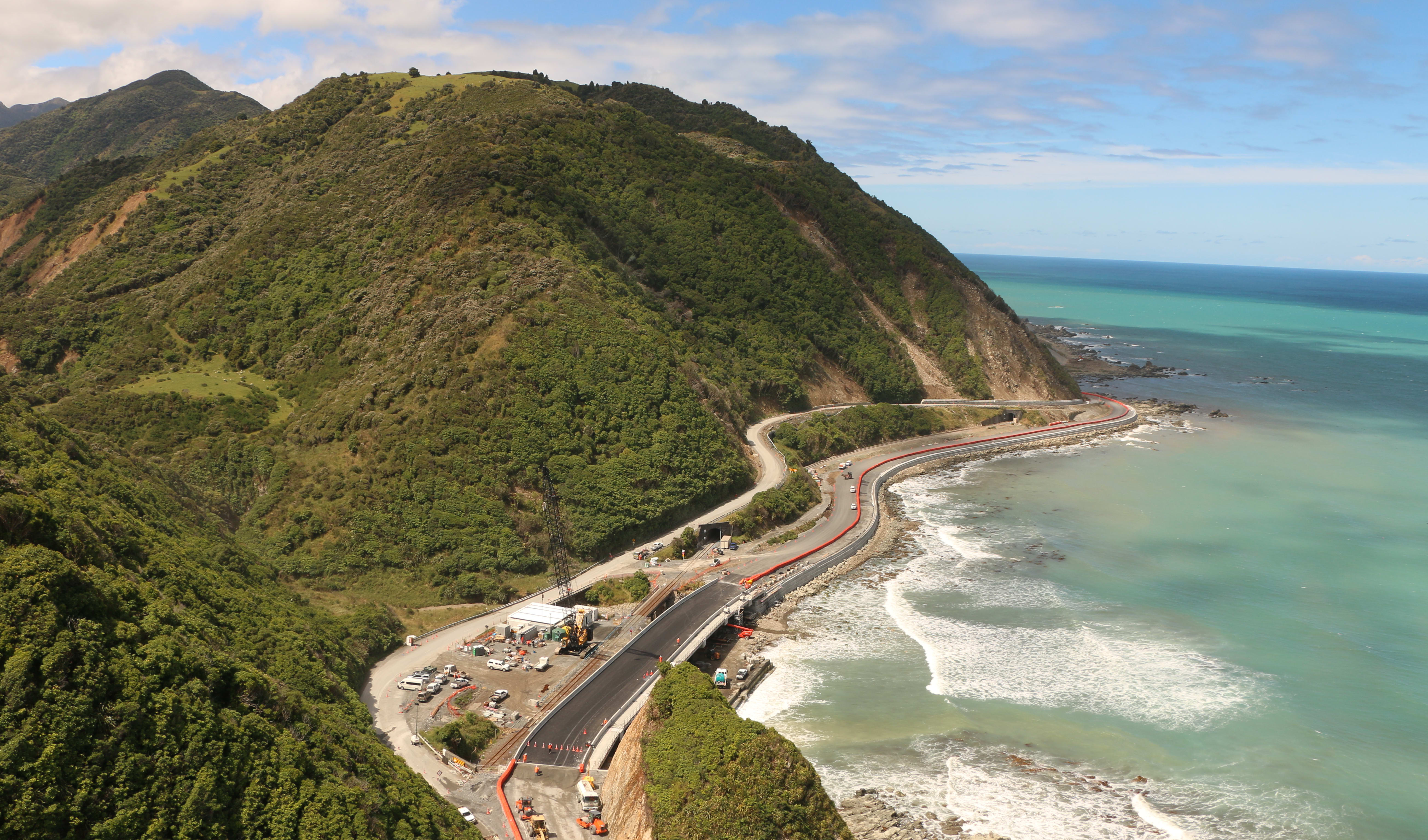 Irongate Bridge on State Highway 1 north of Kaikōua.