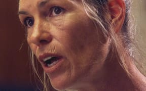 Leslie Van Houten at a parole hearing in 2002.