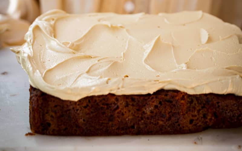 Sticky Date Cake with Coffee Buttercream by Gretchen Lowe.