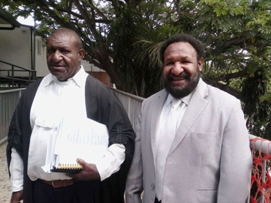 PNG's Don Polye and lawyer John Napu