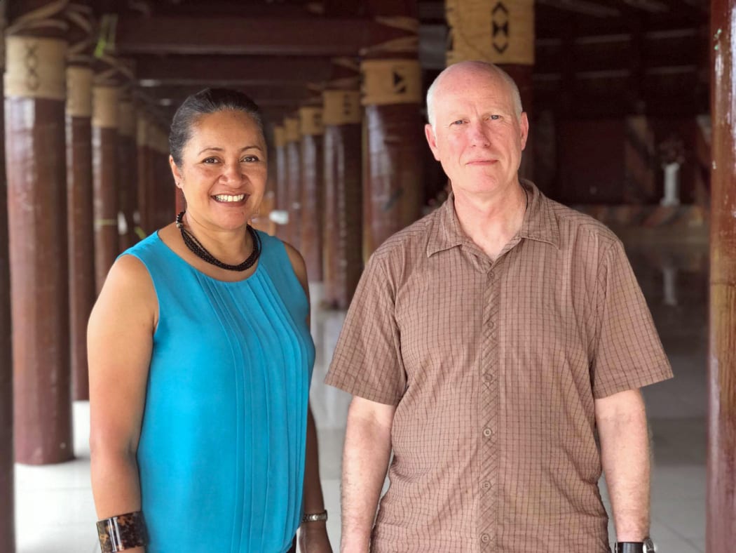 Little Island Press publishers and owners Evotia Tamua and Tony Murrow.