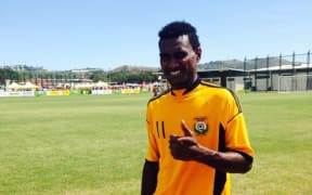 Vanuatu's leading goalscorer against FSM, Jean Kaltack.