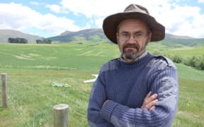 Archaeologist Peter Petchey is co-director of a project locating unmarked graves at Drybread Cemetery in Central Otago.