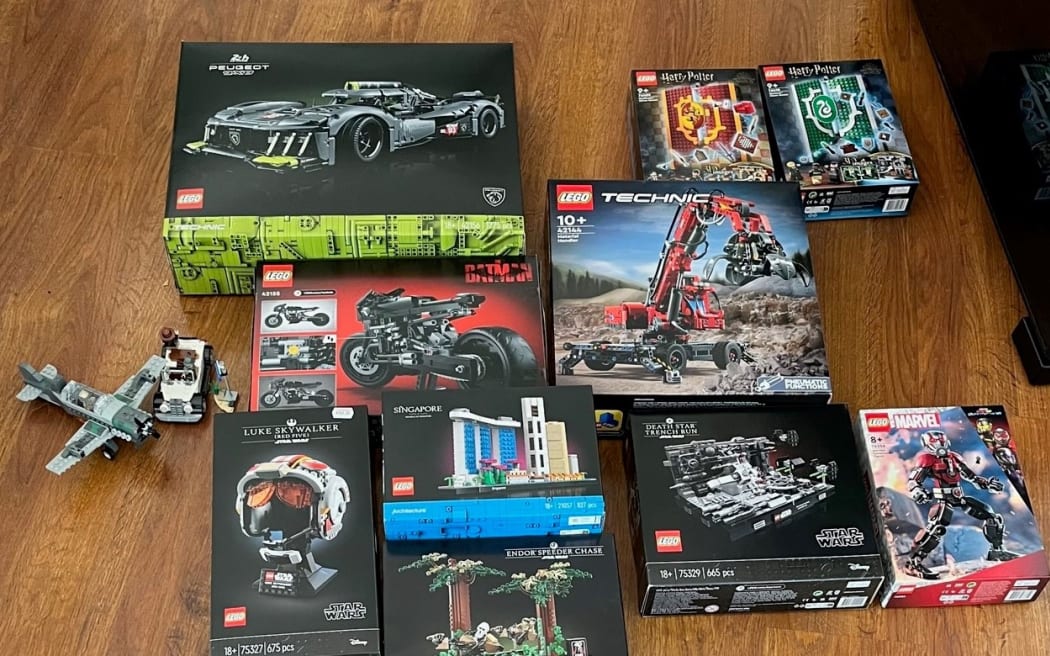 Some of the stolen Lego that was recovered in Browns Bay, Auckland.