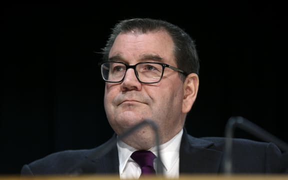 Finance Minister Grant Robertson speaks to media during a press conference on Covid-19 at Parliament on May 22, 2020 in Wellington, New Zealand.