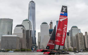 Team New Zealand racing in New York.