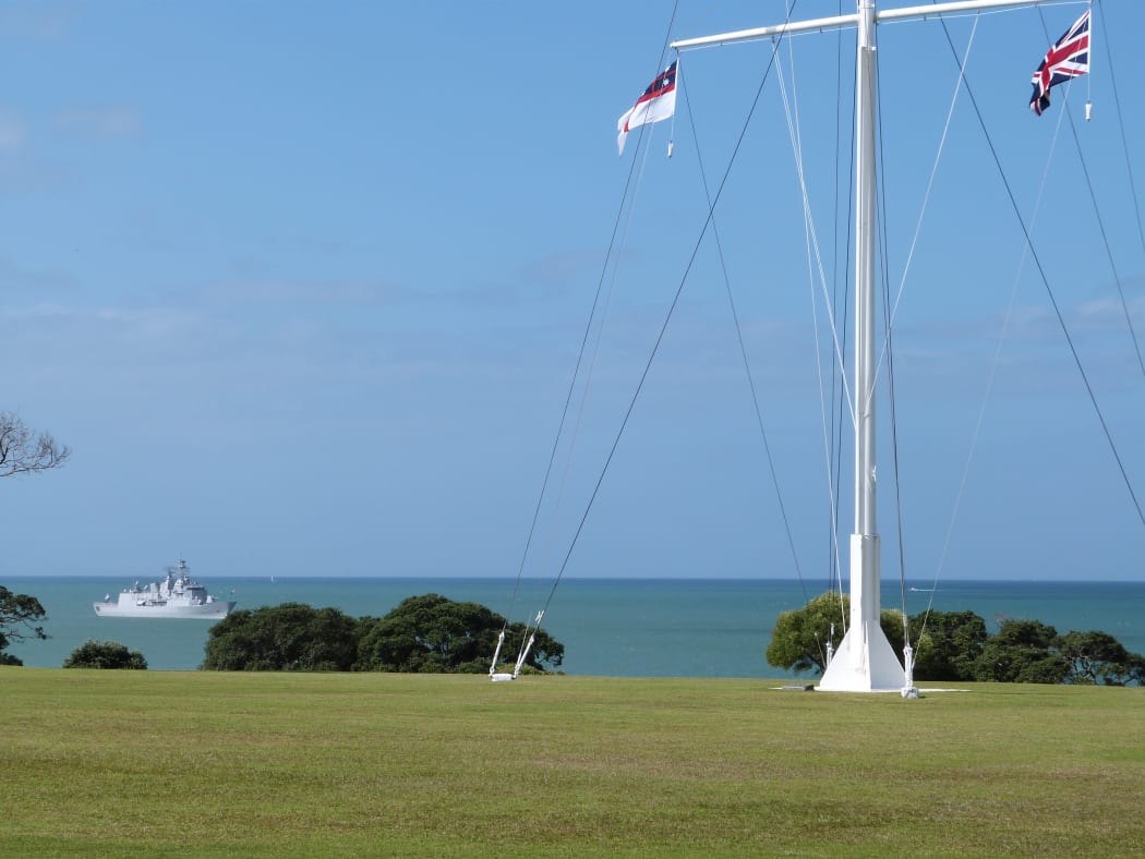 The flagpole at the Treaty grounds.