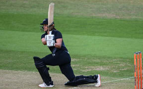 Suzie Bates of New Zealand batting.