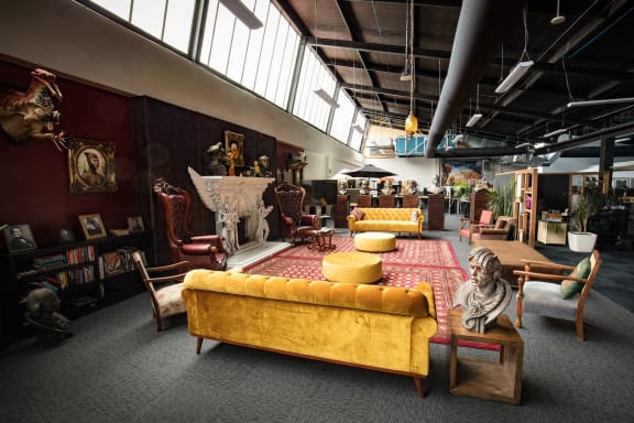 Not a bad workspace: Weta Gameshop.