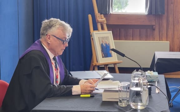 Judge William Hastings presiding over the trial of a senior Navy officer, for their conduct during an overseas operation in Fiji in 2023. 