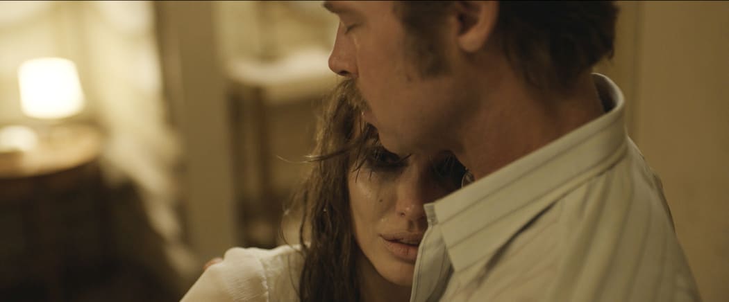 A rare tender moment between the Jolie-Pitt’s in By the Sea