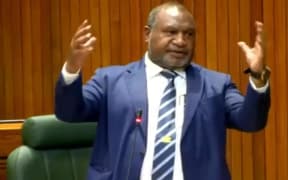 James Marape in parliament on Wednesday. 11 March 2026