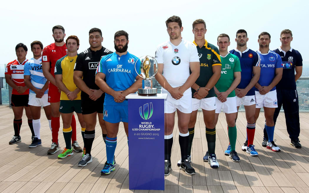 World under-20 Rugby Championship captains 2015.