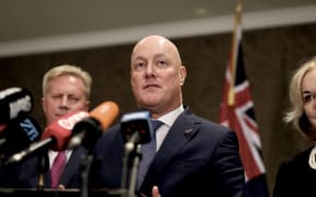 Prime Minister Christopher Luxon speaks to media after his State of the Nation address on 23/1/2025.