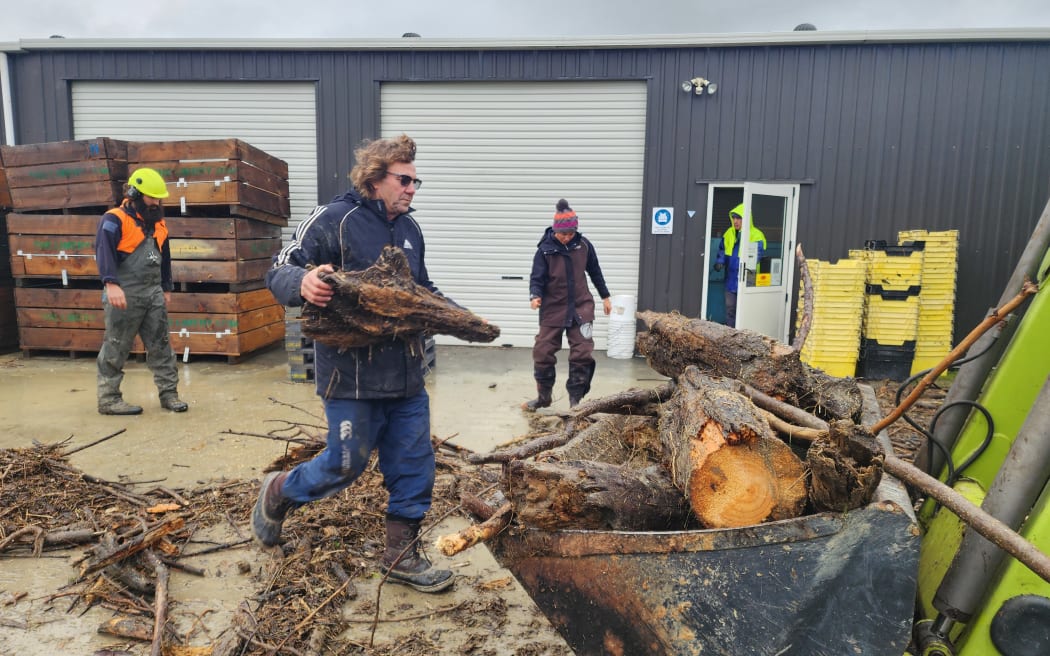 Flood damage at The Limery business.