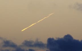 A sighting is visible in the skies of Saint-Benoit in the Reunion island on March 31, 2018