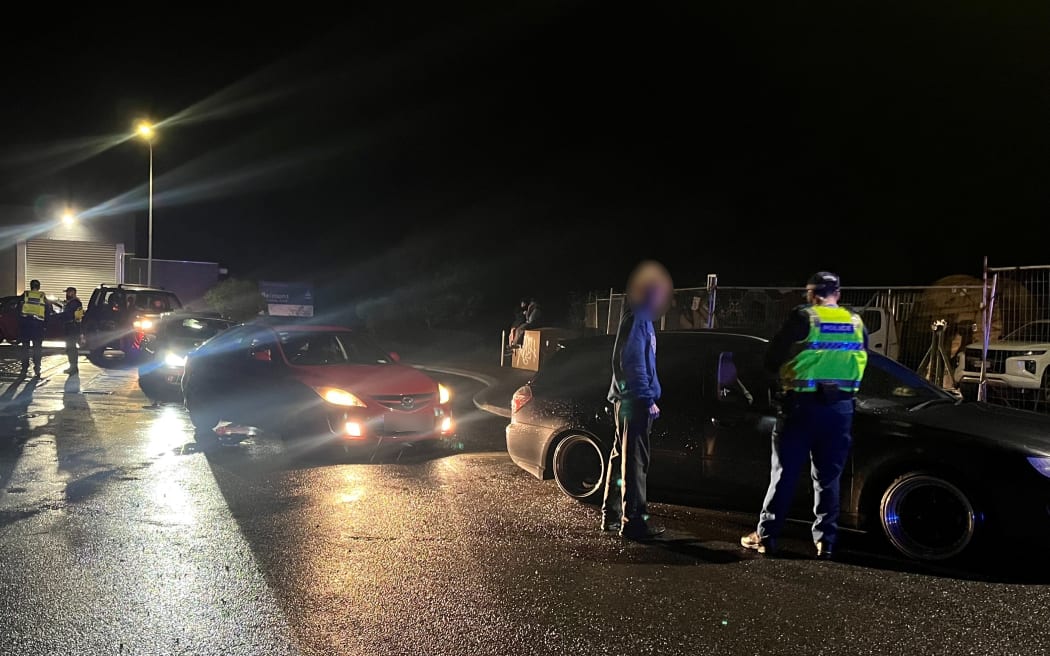 Four people were arrested during a street racer event in the Hutt Valley at the weekend.