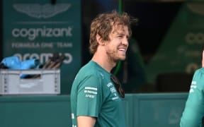 Sebastian Vettell of Germany and Aston Martin Racing.