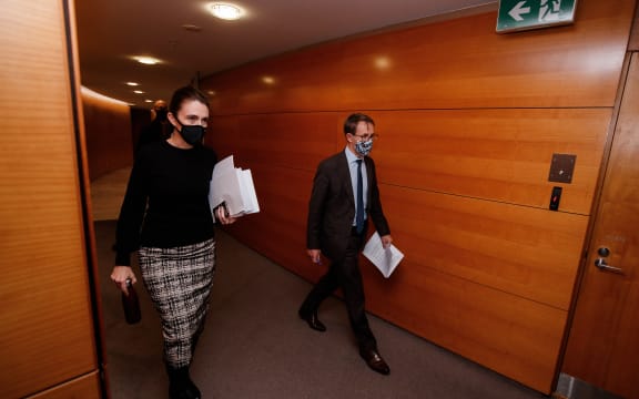 Prime Minister Jacinda Ardern and Dr Ashley Bloomfield