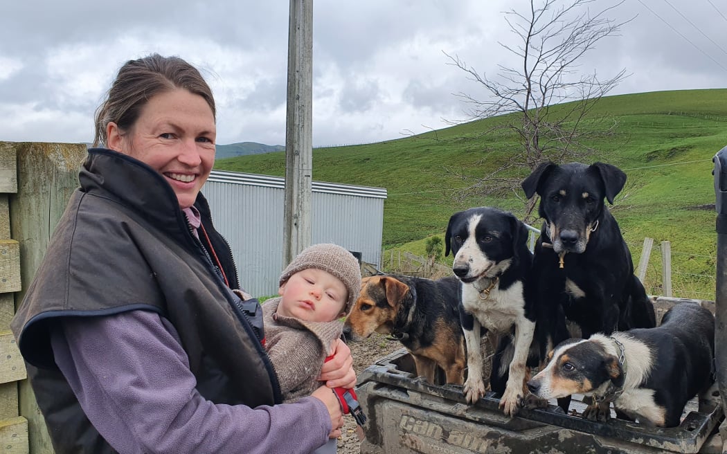 Mairi has five dogs to help out with stock work on the farm