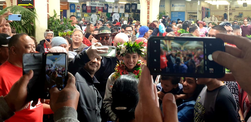 Jacinda Ardern spent this morning visiting the South Auckland markets in Ōtara and Māngere.