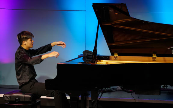 Pianist Tony Yan Tong Chen at the Wakatipu Music Festival.