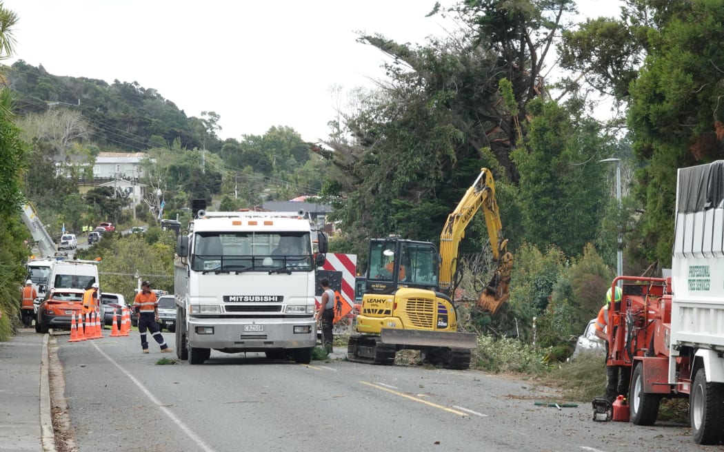 Work is continuing to clear Molesworth Drive