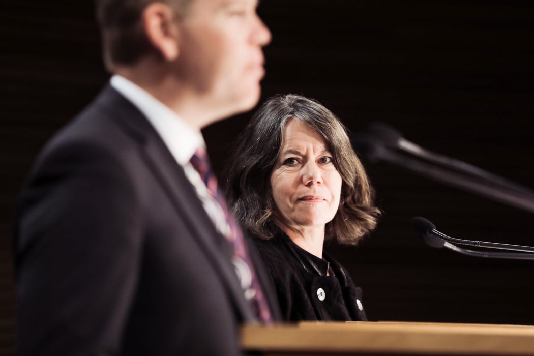 Covid-19 Response Minister Chris Hipkins and Director of Public Health Dr Caroline McElnay giving an update on Covid-19.