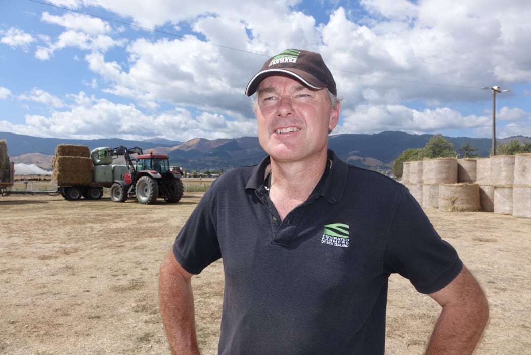 Harry Matthews of Federated Farmers at the Richmond Showgrounds.