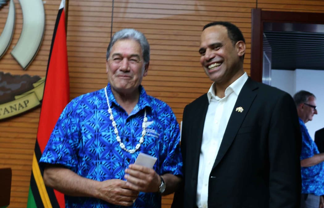 Winston Peters (left) and Ralph Reganvanu