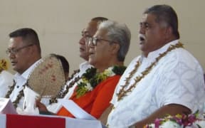 From left, Faumuina Wayne Fong, Olo Fiti Vaai, former Deputy PM Fiame Naomi Mataafa and La'auli Leuatea Polataivao