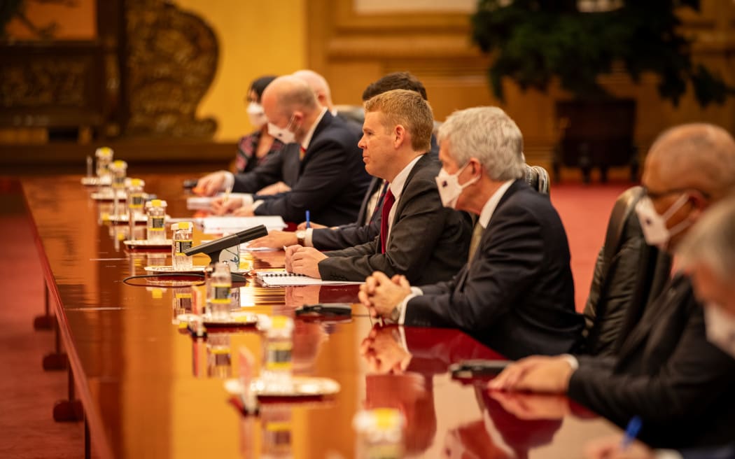 Prime Minister Chris Hipkins is at the World Economic Forum, where he has met with Chinese President Xi Jinping