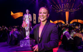 Supreme Award winner Dame Lisa Carrington during the 61st ISPS Handa Halberg Awards held at Spark Arena, Auckland.