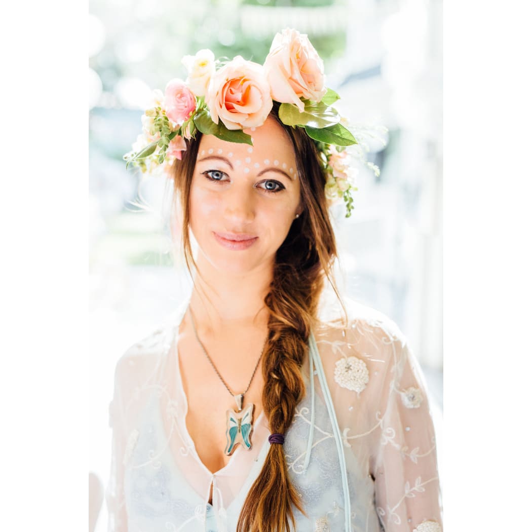 Former fashion designer Lucie McQuilkan now teaches children how to be goddesses with her Michievous Goddess business.