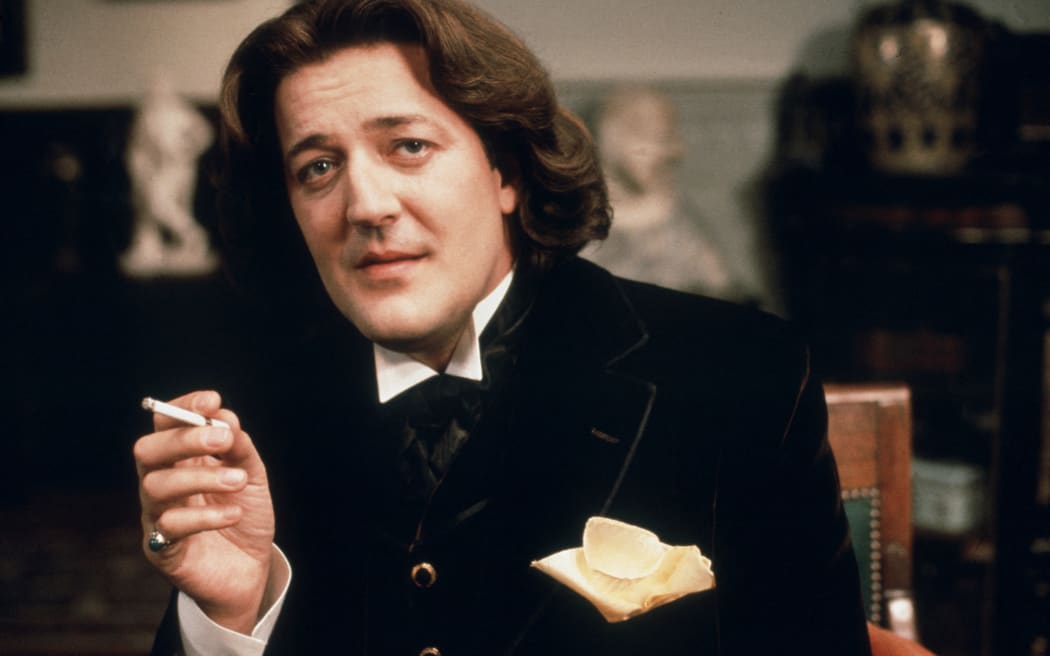 A shot from the 1997 film Wilde, directed by Brian Gilbert, with Stephen Fry playing Oscar Wilde.