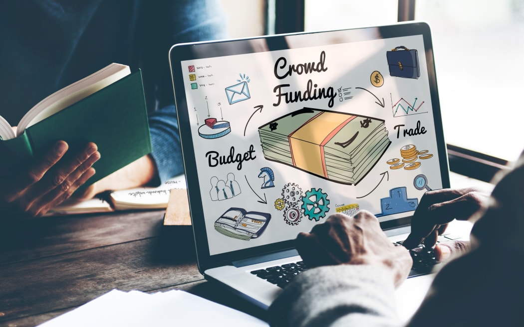 Crowd Funding Fundraising Financial Investment Support Concept
