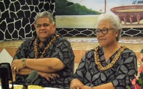 New FAST leader Fiame Naomi Mata'afa (right) and deputy, Laauli Leuatea Polataivao Schmidt