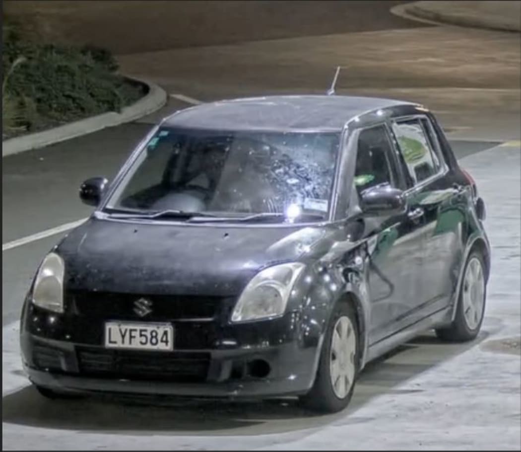 Police are wanting information about this black Suzuki Swift.