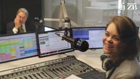 Heather du Plessis-Alllan interviewing foreign minister Winston Peters on Newstalk ZB last Thursday.