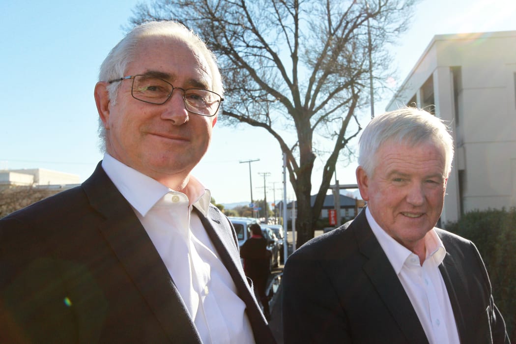 Marlborough District Council chief executive Mark Wheeler and Marlborough Mayor John Leggett.