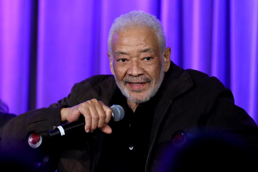 Bill Withers speaks onstage at Reel To Reel.