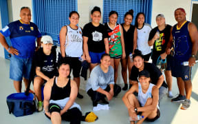The Niue women's team after a recent training session.