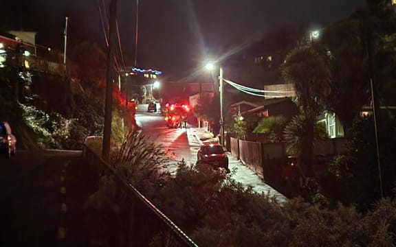 Fire and Emergency at the scene in Lyttelton.