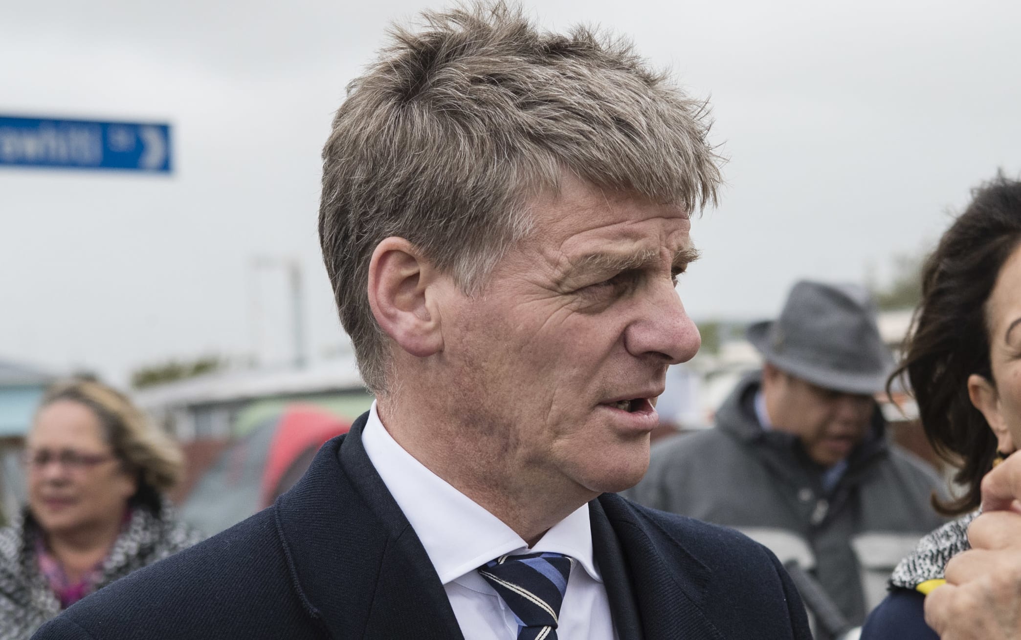 Bill English, Wira Gardiner and Hekia Parata at Ratana Pā.