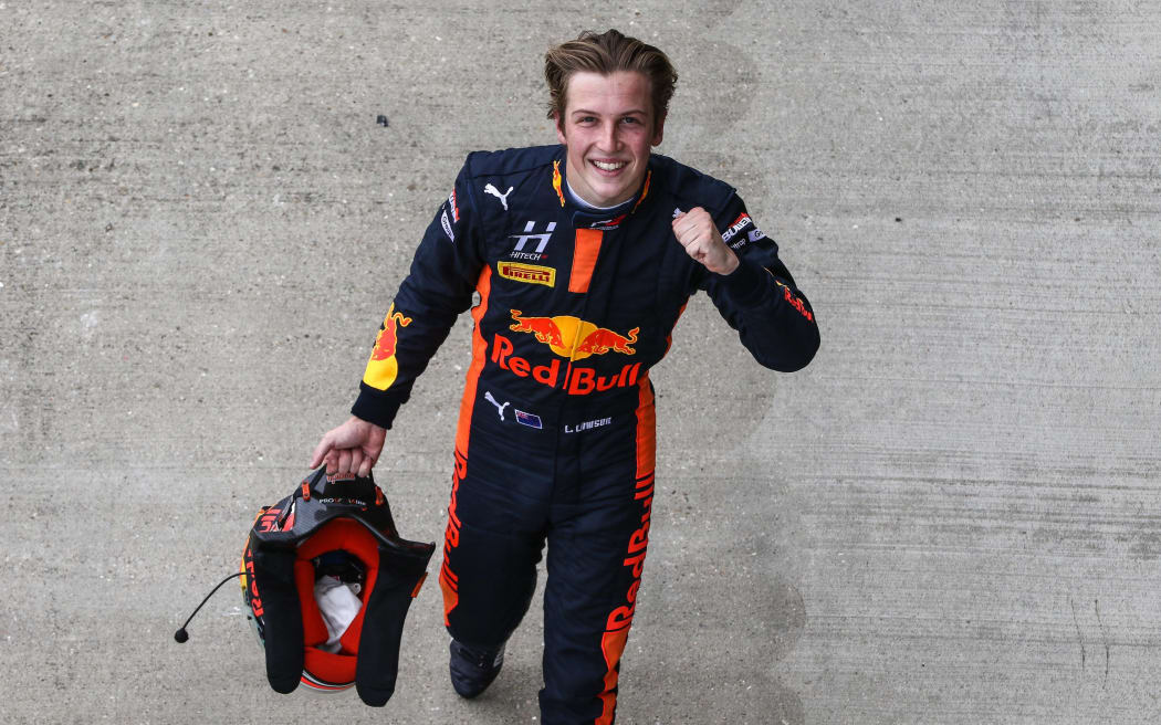Liam Lawson #5 Hitech GP, poses for a portrait during round four of the FIA Formula 3 Championship at Silverstone, Great Britain in August, 2020.