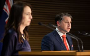 Prime Minister Jacinda Ardern and Minister Michael Wood