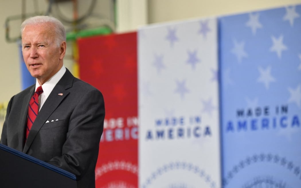 Joe Biden toured a Lockheed Martin weapons factory last year and praised workers for making a "gigantic difference" in the war.
