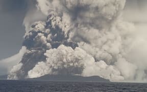 Tonga's Geological Services went out to the site on Friday, January 15, 2022